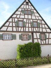 Bild ein Fachwerkhauses, die alte Schmiede